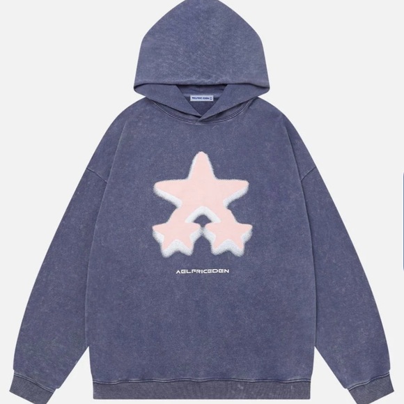 Aelfric Eden - NWT - BLURRING STAR WASHED HOODIE - Picture 1 of 3